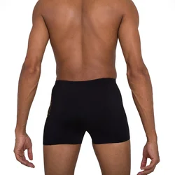 Mens swimsuit speedo pocket aquashort black/mango 32