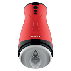 Jamyjob Dameron Suction & Vibration Masturbator Red