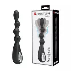 Analni vibrator Federer, 22.2cm, Crni