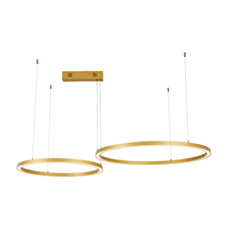 Immax NEO 07218L - LED prigušiva luster FINO 93W/230V 60/80cm zlatna Tuya+daljinski upravljač