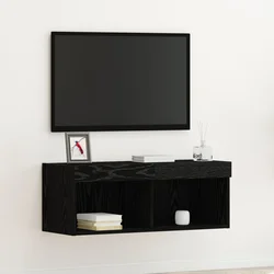 Set TV komoda Crni hrast 80 x 30 x 30 cm Konstruirano drvo