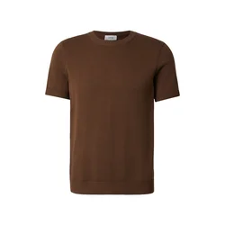 DAN FOX APPAREL Majica Matteo  rjava