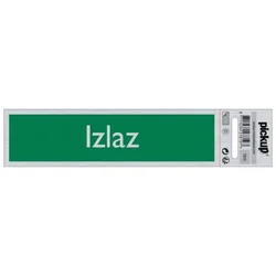 Samolepljiva pločica - izlaz -165x44mm