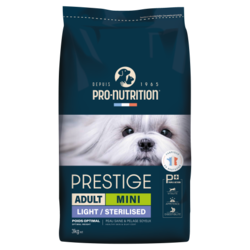 PRO-NUTRITION Suva hrana za pse Prestige Adult Mini Light/Sterilised, 3kg