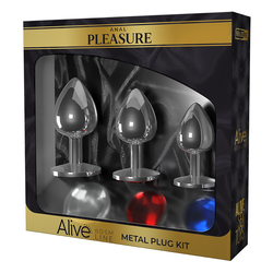 Alive Set metalnih analnih kupa, 3 komada