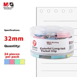 M&G Kancelarijske štipaljke, 32 mm, 24 komada, Višebojne