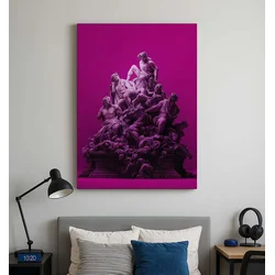 Wallity Dekorativna slika na platnu, 50x70cm, Šarena