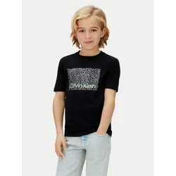 Calvin Klein Jeans Majica Perforation LVCKSJA04B Črna Regular Fit