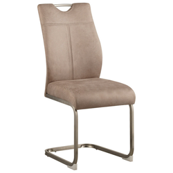Carryhome NIHAJNI STOL, kovina, tekstil naravne barve, črna