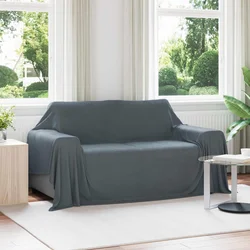 Pokrivači za bacanje 6 pcs Tamno siva 280 x 210 cm Runo