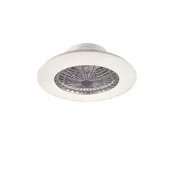PLAFONSKI VENTILATOR bela, srebrna  providno