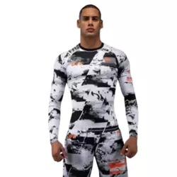 Venum Kompresiona majica Rashguard UFC Zenith Authentic Fight Week, Dugi rukav, Bela