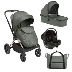 Kikka boo Kolica Kara premium 3in1 set sa autosedištem I-Prime I-size i tvrdom korpom Army Green KKB21166 SET