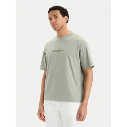Calvin Klein Majica LV040HM228 Khaki Relaxed Fit
