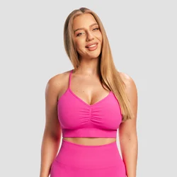 GymBeam Sculpt Seamless Sports Bra Rose