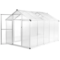 Staklenik od aluminija 302 x 190 x 195 cm 11,19 m3