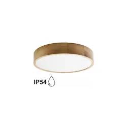 Plafonsko svetlo za kupatilo CLEO 4xE27/24W/230V IP54 pr. 47,5 cm hrast