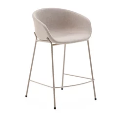 Bež barski stol (višina sedeža 65 cm) Yvette – Kave Home
