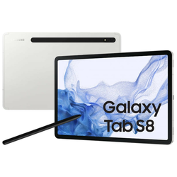 Samsung Galaxy Tab S8 5G, LTE/4G, WiFi 128 GB Silver Android 27.9 cm (11 inch) 3.0 GHz, 2.5 GHz, 1.8 GHz Qualcomm® Snapd