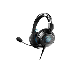 Slušalke žične naglavne 2x 3,5mm stereo Audio-Technica gaming z mikrofonom (ATH-GDL3BK)