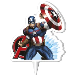Dekora Sveča za rojstni dan - Captain America7,5 cm