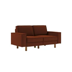 ATELIER DEL SOFA 2-Seat Sofa Sparrow 2 Tile Red Walnut