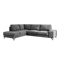Kotna garnitura Beloit 109 Siva, Funkcija spanje, Predal, 293x214x91cm