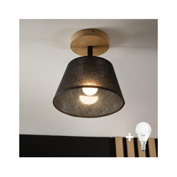 Brilagi - LED plafonski luster ANTHONY 1xE14/60W/230V hrast/crna