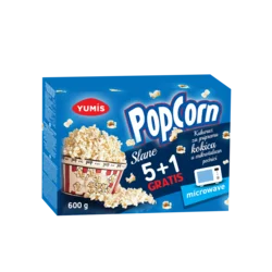 Yumis Kokice za mikrotalasnu slane, 6 komada, 600 g