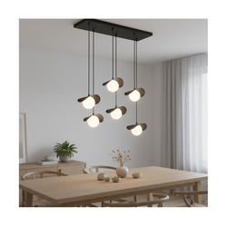 Luster na sajli RITUAL 6xG9/8W/230V crni