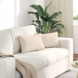 Jastučići za sofu 2 pcs Bež 50 x 30 cm tkanina