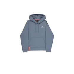 ALPHA INDUSTRIES Majica golobje modra/bela