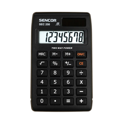 Sencor - Žepni kalkulator 1xLR1130 črn