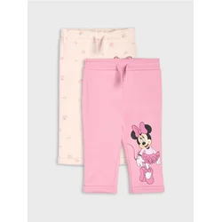 Sinsay - Pamučne Pantalone sa Disney Printom, 2 kom - krem