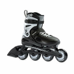 Rollerblade Fury G nastavljivi otroški rolerji (črno/beli)