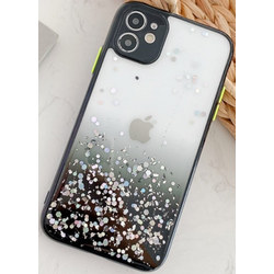 MCTK6-IPHONE XS Max * Furtrola 3D Sparkling star silicone Black (89)