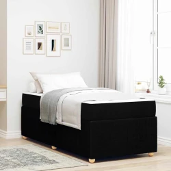 Vidaxl Konstrukcija postelje Drugo Črna 90 x 200 cm blago