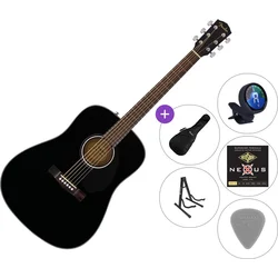 Fender CD-60S WN SET 2 Black Akustična kitara