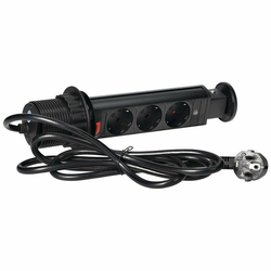 Orno Produžni kabel sa 3 x Schuko utičnice, ugradbena - OR-AE-1347(GS)/B