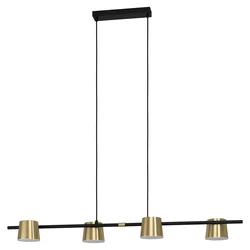 Eglo 39985 - LED luster na sajli ALTAMIRA 4xGU10/4,6W/230V 3000K zlatna