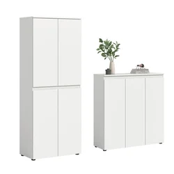Livetastic Garderobna omara Scarpa, Bela, 2 Kos