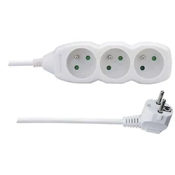 Emos Podaljševalni kabel, 2 m/250 V, 3 vtičnice brez stikala