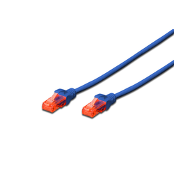 CAT 6, U-UTP patch cord, PVC AWG 26/10, length 10 m, color blue