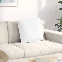 Jastuk za leđa Bijelo 50 x 19 x 45 cm tkanina
