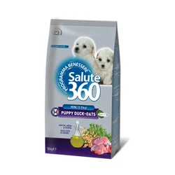 PET 360 Suva hrana za štence Salute mini pačetina i ovas