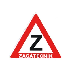 Beginner Sticker (white-red)
