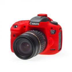 EASY COVER kućište za fotoaparat DISCOVERED za Canon EOS 7D Mark II, crvena + 2x LCD folija