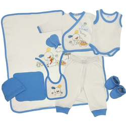 Baby set Bunny - bijelo/plavo