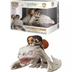 Bobble Figure Harry Potter POP! - Harry, Ron & Hermione Riding Gringotts Dragon