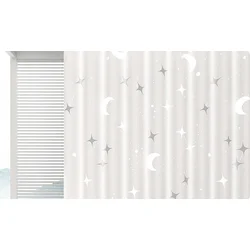 Mercury Home Textiles Zavesa za tuš kabinu, 180×200cm, Bela